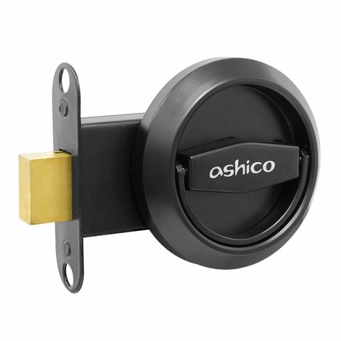 Cerrojo Oculto Negro Mate Ashico Un solo lado