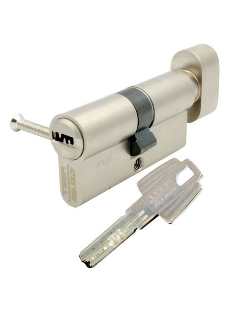 CILINDRO TESA T60 NIQUEL 60MM LLAVE MARIPOSA ALTA SEGURIDAD MX86518