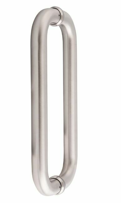 Jaladera para cristal Tipo C 300mm Dexter 2213 Acero Inoxidable