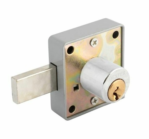 Cerradura Dexter 6850 para mueble paleta larga cañon corto
