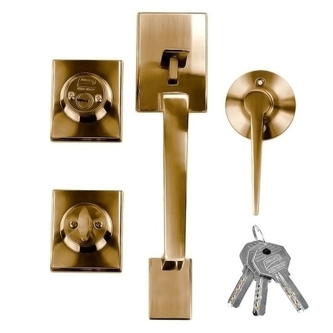 Cerradura Gatillo Napoles Fresno Llave Mariposa Latón Antiguo MX6635