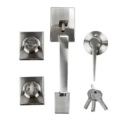 Cerradura Gatillo Napoles Fresno Llave Mariposa Niquel Satinado MX6636